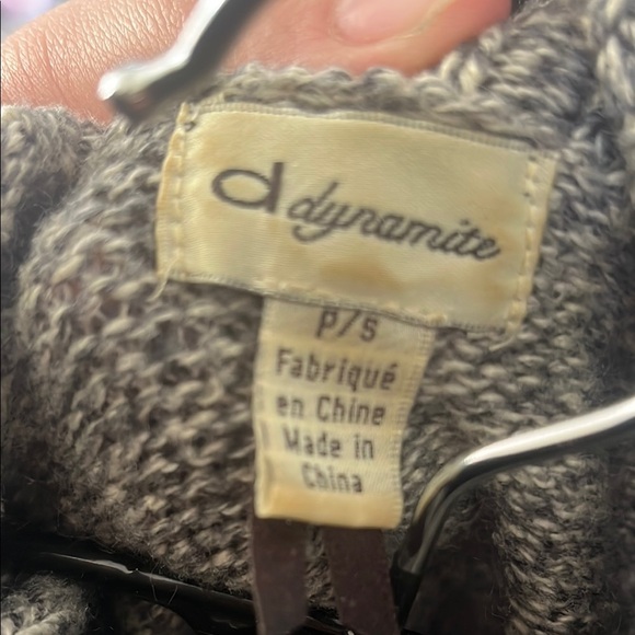 Dynamite Cozy Gray Turtleneck Sweater - Picture 6 of 7